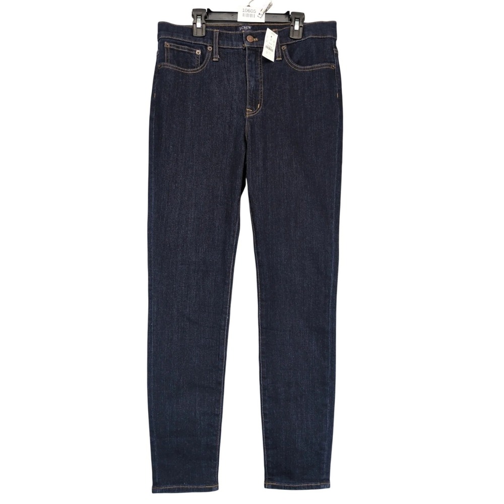 NWT J.Crew High Rise Dark Skinny Jeans‎ Womens 29 32x29" Stretch Denim Classic